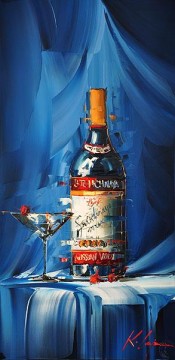 von Palettenmesser Werke - Wein in blauer Kal Gajoum per Messer